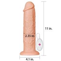 28 CM Fisting Gerçekçi Kalın Anal Titreşimli Dildo - Realistic Long Vibrating Dildo
