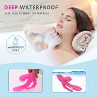 ABEL Şarjlı Anal Boncuklu Emiş Güçlü 3 in 1 G Spot Üçlü Vibratör - Pembe