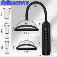 Automatic - 5 Başlıklı 6 Modlu Dijital Ekranlı Profesyonel Otomatik Göğüs ve Vajina Vakum Pompası Set