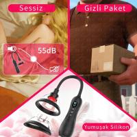 Automatic Tongue - 9 Emiş Modlu 9 Titreşim ve Rotasyon Dil Hareketli Profesyonel Otomatik Göğüs ve Vajina Vakum Pompası