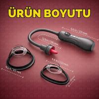Automatic Tongue - 9 Emiş Modlu 9 Titreşim ve Rotasyon Dil Hareketli Profesyonel Otomatik Göğüs ve Vajina Vakum Pompası