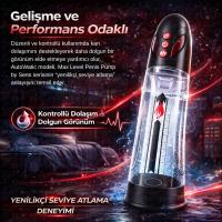 AutoWatic - Büyük Hazneli Suyla Kullanılabilir 8 Modlu Yüksek Performans Şarjlı Otomatik Hydro Penis Pompası