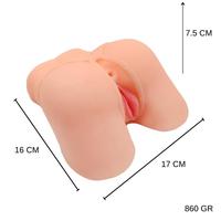 BIG ASS Jolie 2 İşlevli Külotlu Realistik Kalça Vajina ve Anal Mastürbatör