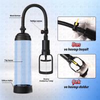 Classic MXL1 - Ekstra Büyük Hazneli 3 Silikon Penis Halkalı Profesyonel Klasik Penis Pompası Seti