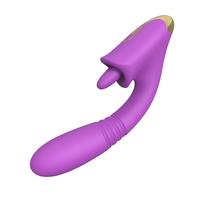 Condice Şarjlı G Nokta Uyarıcı İleri Geri Hareketli ve Klitoris Uyarıcı Dil Hareketli 2 in 1 Vibratör