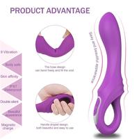 DAGGER Çift Katmanlı Bükülebilir Su Geçirmez G-Spot Uyarıcı Vibratör