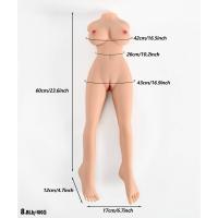 Elsa - İskeletli Yarım Realistik Manken Anal Vajina Çift Girişli Isıtmalı Titreşimli Mastürbatör 4 KG