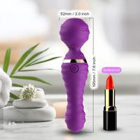 FREEXA 360° Dönebilen Esnek Kafalı Magic Wand Massager Orgazm Vibratör - Mor