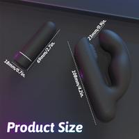 Gladiator Şarjlı Çıkarılabilir Bullet Motorlu 2 in 1 Perine ve Prostat Uyarıcı Vibratör