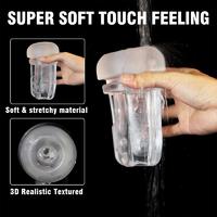 Masterbator - Şarjlı İnleme Sesli Titreşimli ve Emiş Güçlü Penis Pompası Suni Vajina Tam Otomatik Mastürbatör