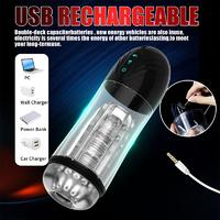 Masterbator - Şarjlı İnleme Sesli Titreşimli ve Emiş Güçlü Penis Pompası Suni Vajina Tam Otomatik Mastürbatör