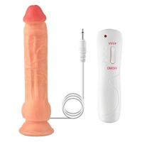 Jadon - Kumandalı Vantuzlu Güçlü Titreşimli Gerçekçi Yapay Penis Realistik Dokuda Dildo 23 CM