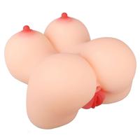 Jessica - Anal Vajina Çift Girişli Titreşimli Isıtmalı Realistik Kalça Göğüs Mastürbatör 2.3 KG