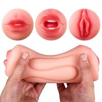 Karen - Çift Taraflı Oral Vajina Çift Girişli Realistik Mastürbatör Isıtmalı Titreşimli Double Yapay Vajina