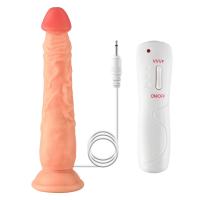 Kendrick - Kumandalı Vantuzlu Testissiz Güçlü Titreşimli Gerçekçi Yapay Penis Realistik Dokuda Dildo 22 CM