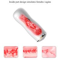 KEY Şarjlı İnleme Sesli Güçlü Titreşimli Vajina ve Oral Çift Taraflı Vantuzlu Otomatik Mastürbatör