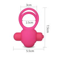 Klitoris Uyarıcı Titreşimli Silikon Penis Halkası Pembe - Power Clit Duo Silicone Cockring