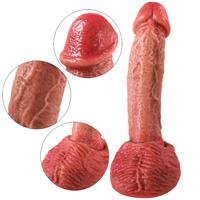 Luke - Ultra Yumuşak Dokulu Realistik Dildo Çift Katmanlı Silikon Gerçekçi Yapay Penis 20 CM