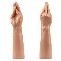 Magic Hand - King Size Realistic Fist Anal Plug Dev Boyut Gerçekçi Doku Realistik Sivri Uçlu El-Kol Dildo 34x7 CM