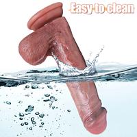 Robert - Ultra Yumuşak Dokulu Realistik Dildo Çift Katmanlı Silikon Gerçekçi Yapay Penis 20 CM