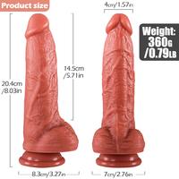 Master Perfection Dildo Austin - Ultra Yumuşak Çift Katmanlı Damarlı Realistik Yapay Penis