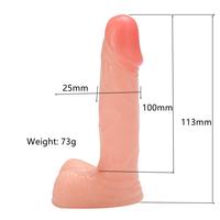 MINI Dildo Gerçekçi Et Dokusunda Realistik Penis 11 CM