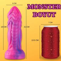 MYST COLOR Dildo Dragon Monster Starry Yumuşak Kalın Realistik Yapay Penis