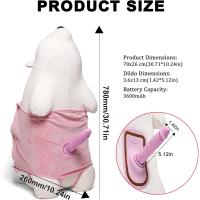 Polar Bear Sex Machine - Şarjlı Kumandalı İleri Geri Hareketli Isıtmalı Titreşimli Peluş Ayı Sex Makinesi