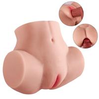 Lina - Realistik Anal Vajinal Bakire 2 in 1 Titreşimli Suni Kalça Vajina