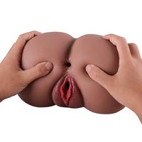 Jennifer - Realistik Anal Vajinal 2 in 1 Titreşimli Isıtmalı Melez Suni Kalça Vajina