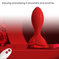 PRIME TOYS Rose Kablosuz Kumandalı Titreşimli Anal Plug Vibratör