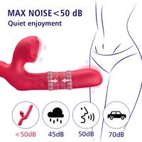 Minnie Şarjlı Kayma ve Dalga Hareketli 2 in 1 Klitoris G Nokta Uyarıcı Vibratör