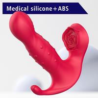 Betty Şarjlı Kayma ve Dalga Hareketli 3 in 1 Anal Vajina Klitoris Uyarıcı Vibratör