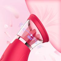 Monica Şarjlı Tutma Aparatlı Emiş Titreşim Dil Yalama 3 in 1 Klitoris Uyarıcı Vibratör