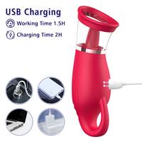 Monica Şarjlı Tutma Aparatlı Emiş Titreşim Dil Yalama 3 in 1 Klitoris Uyarıcı Vibratör