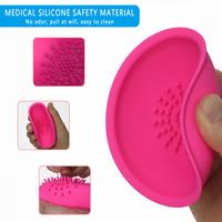 Ruby Şarjlı Uzaktan Kumandalı Meme Ucu Masajı Tırtıklı 2 in 1 Göğüs Uyarıcı Vibratör