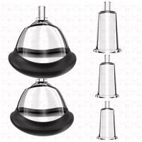 Pussy Pump Classic - Değiştirilebilir 5 Başlıklı Tetikli Profesyonel Göğüs ve Vajina Vakum Pompası Set