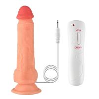 Ricky - Kumandalı Vantuzlu Güçlü Titreşimli Gerçekçi Yapay Penis Realistik Dokuda Dildo 20 CM