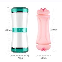 S1 - Ağız ve Vajina Çift Girişli Yüksek Kaliteli Kutulu Saklanabilir Oral Kullanım Suni Vajina Mastürbatör