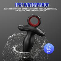 Şarjlı Tutma Aparatlı Güçlü Titreşimli Anal Plug 2 in 1 Çift Motorlu Perine Prostat Masaj Vibratör