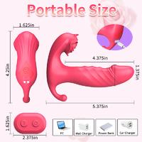 Darla APP RCT - Şarjlı Kumanda Ve Telefon Kontrollü İleri Geri Hareketli Anal Vajina Klitoris Uyarıcı 3 in 1 Giyilebilir Vibratör