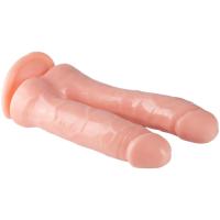 Ultra Soft Realistic Double Penetrator Dildo Yumuşak Doku Gerçekçi Çift Taraflı Realistik Yapay Penis