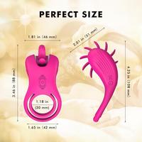 WIND MAGIC Testis ve Penis Halkalı Klitoris Uyarıcı Çiftler İçin Dil Vibratör