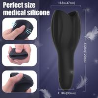 Woodblock Şarjlı Ereksiyon Eğitim Vibratörü Güçlü Titreşimli Penis Başı Masaj Aleti