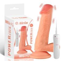 Alvin - Kumandalı Vantuzlu Güçlü Titreşimli Gerçekçi Yapay Penis Realistik Dokuda Dildo 18 CM