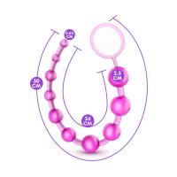 Anal Beads Pull Ring Tutma Halkalı Dereceli Toplar Silikon Pembe Anal Boncuk