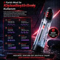 AutoWatic - Büyük Hazneli Suyla Kullanılabilir 8 Modlu Yüksek Performans Şarjlı Otomatik Hydro Penis Pompası