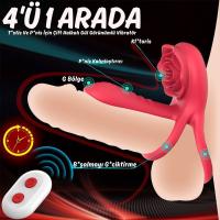 Barry Pro RCT - Şarjlı Uzaktan Kumandalı Çift Motorlu G Nokta Klitoris Uyarıcı Vibratör Titreşimli Testis ve Penis Halkası