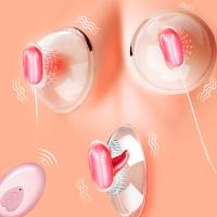 BUNNY Uzaktan Kumandalı Göğüs ve Klitoris Uyarıcı 2 in 1 Titreşimli Vibratör