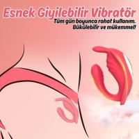 Cara APP RCT - Şarjlı Kumanda Ve Telefon Kontrollü Çift Motorlu G Spot ve Klitoris Uyarıcı Giyilebilir Couple Vibratör